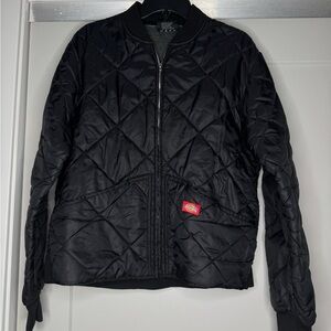 Dickies Black Quilted Bomber Jacket